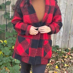 Aritzia (wilfred) fuzzy wool jacket